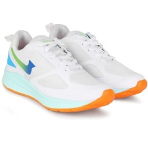 Pennen Men's Lightweight Sports Running Shoes | Breathable Mesh Casual Sneakers Casuals For Men (White , 8)